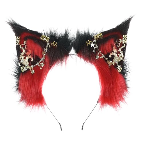 XAGMODSHN Performances Wolf Ohr Stirnband Karneval Party Plüsch Kopfschmuck Film Enthusiasten Party Cosplay Anime Requisiten Unisex Cosplay Haarschmuck Füchse Ohren Haarband Anime Halloween Hairhoop XAGMODSHN Performances Wolf Ohr Stirnband Karneval Party Plüsch Kopfschmuck Film Enthusiasten Party Cosplay Anime Requisiten Unisex Cosplay Haarschmuck Füchse Ohren Haarband Anime Halloween Hairhoop von XAGMODSHN