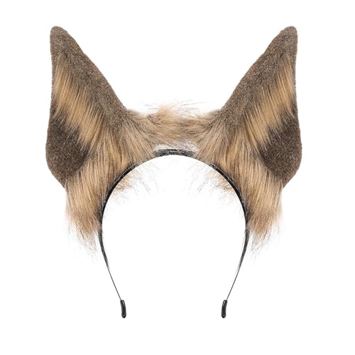 XAGMODSHN Soft Plüsch Tierisches Ohr Stirnband Praktische Cosplay Accessoire Modekostüm Kopfstück Für Rollenspiele Bühnenaufführungen Ohren von XAGMODSHN