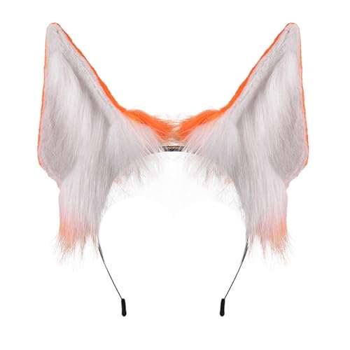 XAGMODSHN Soft Plüsch Tierisches Ohr Stirnband Praktische Cosplay Accessoire Modekostüm Kopfstück Für Rollenspiele Bühnenaufführungen Ohren von XAGMODSHN