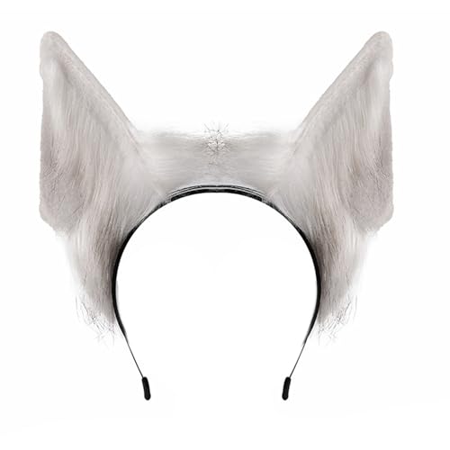 XAGMODSHN Soft Plüsch Tierisches Ohr Stirnband Praktische Cosplay Accessoire Modekostüm Kopfstück Für Rollenspiele Bühnenaufführungen Ohren von XAGMODSHN