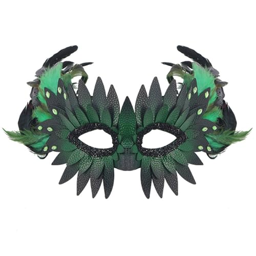 XAGMODSHN Stilvolle Halbgesichtsmaskerade mit verstellbarer Eule, gefiedert, praktisches PU, für Themenveranstaltungen und Cosplay, Rollenspiele, Theaterzubehör XAGMODSHN Stilvolle Halbgesichtsmaskerade mit verstellbarer Eule, gefiedert, praktisches PU, für Themenveranstaltungen und Cosplay, Rollenspiele, Theaterzubehör von XAGMODSHN