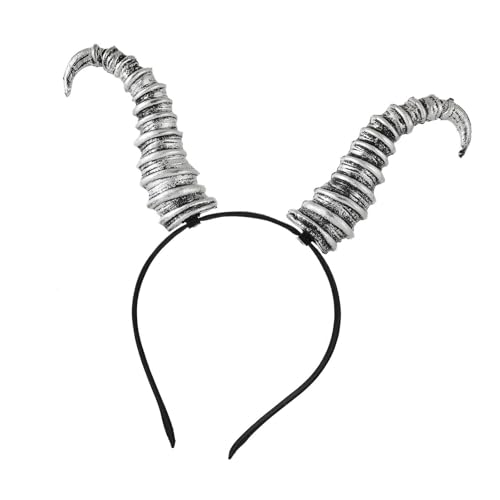 XAGMODSHN Teufelshörner aus Kunstharz, leicht, Kostüm, unverzichtbares Stirnband für Cosplay, Karneval, Geburtstage, Feiern, bequemer Teufelshorn-Kopfschmuck von XAGMODSHN