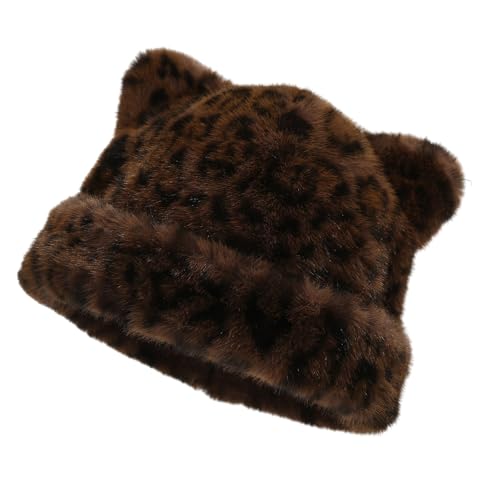 XAGMODSHN Übergroßer Kätzchenhut Mit Ohr Leoparden Druck Skihut Pelzige Cartoon Foto Requisiten Freien Kopfverpackung Für Halloween XAGMODSHN Übergroßer Kätzchenhut Mit Ohr Leoparden Druck Skihut Pelzige Cartoon Foto Requisiten Freien Kopfverpackung Für Halloween von XAGMODSHN