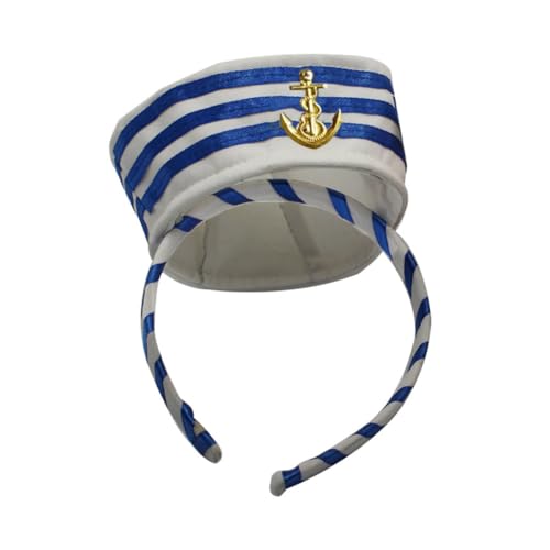 Zarte Yacht-Hut-Form Haarreifen Halloween Cosplay Haarhalter Party Kostüm Kopfbedeckung für Erwachsene von XAGMODSHN