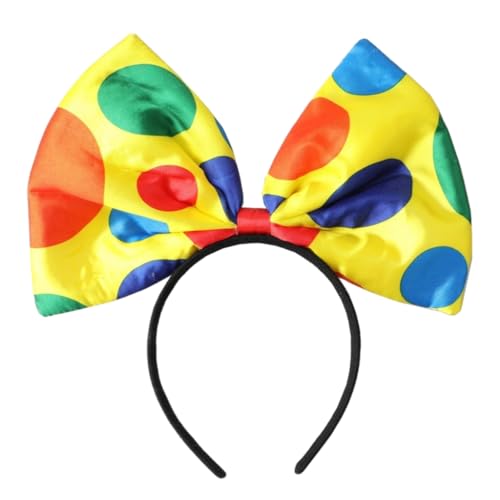 Zirkus-Clown-Stirnband, gepunktet, Fliege/Hut, Haarband, Cosplay-Kostüm, Kopfschmuck für Erwachsene und Kinder, Bühnenrequisiten, lustige Kopfbedeckung Zirkus-Clown-Stirnband, gepunktet, Fliege/Hut, Haarband, Cosplay-Kostüm, Kopfschmuck für Erwachsene und Kinder, Bühnenrequisiten, lustige Kopfbedeckung von XAGMODSHN