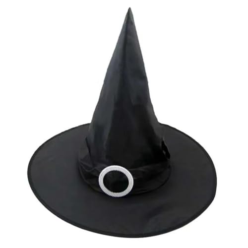 XANHOY Cosplay Zauberer Hut Festival Verkleidung Hut Schwarz Frauen Hut Kostüm Zubehör für Event und Mottopartys von XANHOY