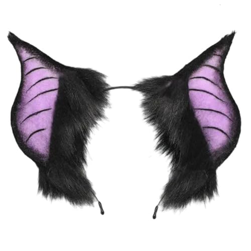 XANHOY Fledermausohren Flügel Stirnbänder Modische Gotik Kopfbedeckung Rollenspiel Kopfbedeckung für stilvolle Frauen und Partybegeisterte XANHOY Fledermausohren Flügel Stirnbänder Modische Gotik Kopfbedeckung Rollenspiel Kopfbedeckung für stilvolle Frauen und Partybegeisterte von XANHOY