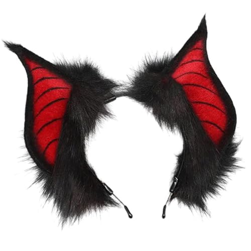 XANHOY Fledermausohren Flügel Stirnbänder Modische Gotik Kopfbedeckung Rollenspiel Kopfbedeckung für stilvolle Frauen und Partybegeisterte XANHOY Fledermausohren Flügel Stirnbänder Modische Gotik Kopfbedeckung Rollenspiel Kopfbedeckung für stilvolle Frauen und Partybegeisterte von XANHOY