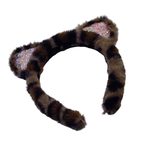 XANHOY Haarreifen mit Katzenohren, Leopardenmuster, Kopfschmuck, für Kinder und Erwachsene, Festival-Stirnbänder für Halloween, Cosplay und Festival-Partys XANHOY Haarreifen mit Katzenohren, Leopardenmuster, Kopfschmuck, für Kinder und Erwachsene, Festival-Stirnbänder für Halloween, Cosplay und Festival-Partys von XANHOY