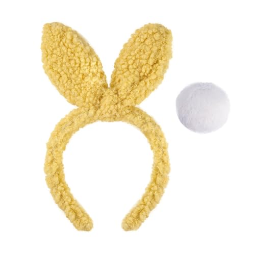 XANHOY Hasen-Cosplay-Make-up-Stirnband, süße pelzige Ohren, Oster-Kopfbedeckung, Haarbänder, Haarbänder, Haarbänder, Geburtstagsparty XANHOY Hasen-Cosplay-Make-up-Stirnband, süße pelzige Ohren, Oster-Kopfbedeckung, Haarbänder, Haarbänder, Haarbänder, Geburtstagsparty von XANHOY