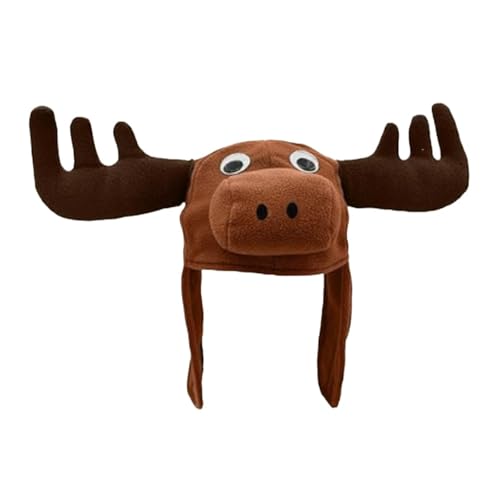 XANHOY Plüsch-Hut mit Cartoon-Tiermotiv, Kopfbedeckung, für Erwachsene und Kinder, Winter-Accessoire und Karnevalsparty, Verkleidungsrequisiten von XANHOY