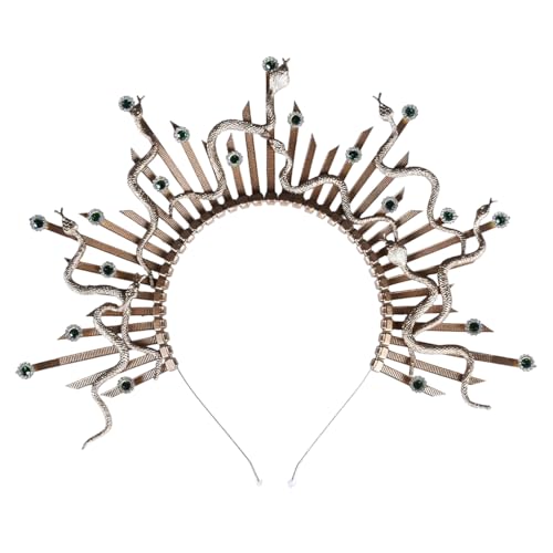 XANHOY Punk Dark Styles Schlangen-Kopfschmuck Cosplay Stirnband Haarteile für einzigartige Mode-Statement und geheimnisvolle Attraktivität XANHOY Punk Dark Styles Schlangen-Kopfschmuck Cosplay Stirnband Haarteile für einzigartige Mode-Statement und geheimnisvolle Attraktivität von XANHOY