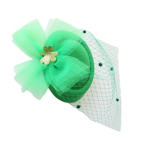 XANHOY StPatricks Day Zylinderhut-Haarspange für Damen, Karneval, Party, Versammlung, Fascinator, Hut für irische Nationalfeier XANHOY StPatricks Day Zylinderhut-Haarspange für Damen, Karneval, Party, Versammlung, Fascinator, Hut für irische Nationalfeier von XANHOY