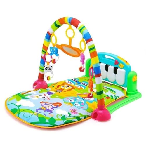 XANNI 2-in-1 Krabbeldecke für Babys, Krabbeldecke und Spielmatte für Neugeborene mit Musik und Lichtern, mit Klavier, großes Fitnessstudio für Neugeborene für Jungen und Mädchen XANNI 2-in-1 Krabbeldecke für Babys, Krabbeldecke und Spielmatte für Neugeborene mit Musik und Lichtern, mit Klavier, großes Fitnessstudio für Neugeborene für Jungen und Mädchen von XANNI
