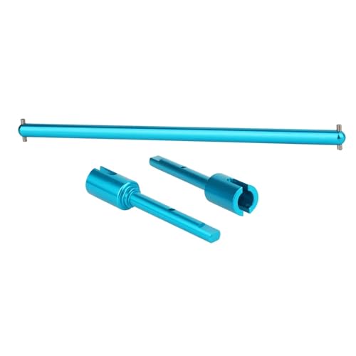 RC Antriebswelle Für Tamiya Für TT-02 TT-02B TT02 TT02B 1/10, Metall-Zentralantriebswelle Und Propellergelenk-Set, RC-Spielzeug, Auto-Upgrade-Teile(Blue) von XAQRYQO
