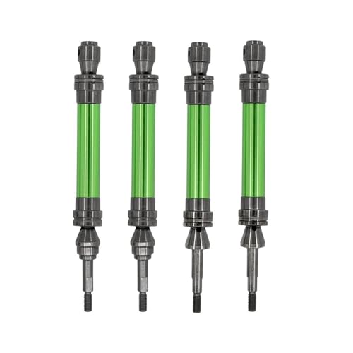 RC Antriebswelle Für Traxxas Für Slash Für Rustler Für Stampede Für Hoss Für VXL 4X4 1/10 RC Autoteile Metall Vordere Und Hintere Antriebswellen CVD(Green) von XAQRYQO