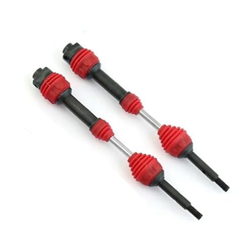 RC Antriebswelle Für Traxxas Für Slash Für VXL 4X4 2WD Für Rustler Für Hoss Für Stampede 1/10 RC Autozubehör 2 Stück Hintere Antriebswelle CVD(Red) von XAQRYQO