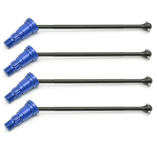 RC Antriebswelle Für Traxxas Für X-Maxx 6S 8S 1/5 Für Monster Truck rc Cars Upgrades Teile Zubehör Metall Vordere Und Hintere Antriebswelle CVD(Blue,4pcs) von XAQRYQO
