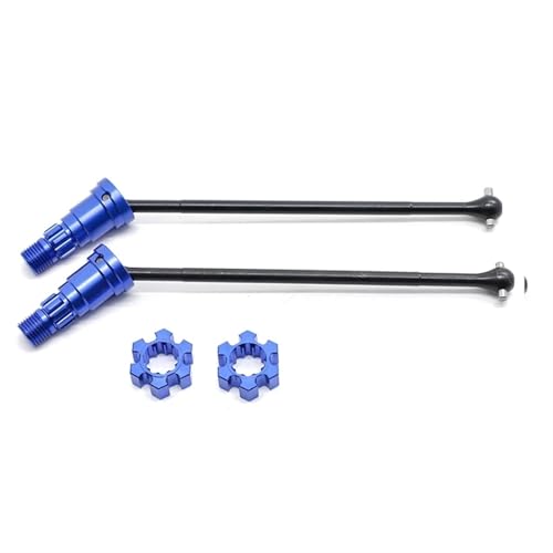 RC Antriebswelle Für Traxxas Für X-Maxx 6S 8S 1/5 RC Auto Für Monster Truck Upgrade-Teile 2 Stück Metall Vorne Hinten Antriebswelle CVD(Blue) von XAQRYQO