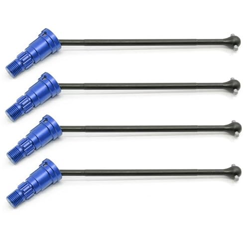 RC Antriebswelle Für Traxxas Für X-Maxx 6S 8S 4-teilige Metall-Antriebswelle Vorne Und Hinten CVD 1/5 Für Monster Truck RC-Car-Upgrade-Teile(Blue) von XAQRYQO