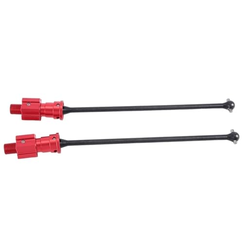RC Antriebswelle Für Traxxas Für XRT 1/6 RC Auto Upgrade Teile 2PCS Dickeres Metall Vorne Hinten Antriebswelle Antriebswelle Dogbone CVD Zubehör(Red) von XAQRYQO