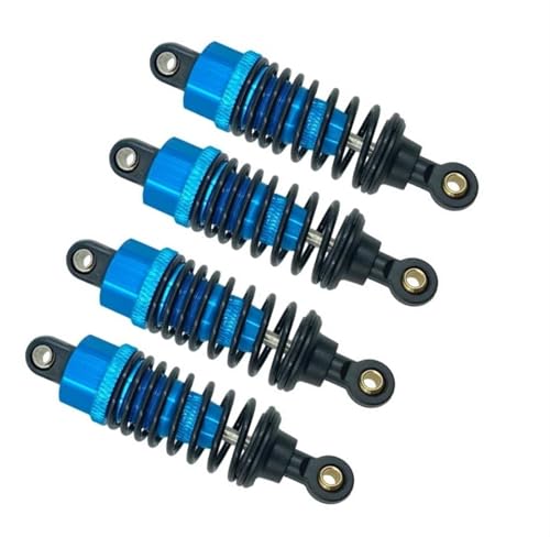 RC Auto Dämpfer Für Tamiya TT-01 TT-02, 4-teiliges Metall-Stoßdämpfer-Dämpferset, 1/10 RC-Auto-Upgrade-Teile, Ersatzzubehör(Blue) von XAQRYQO