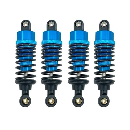 RC Auto Dämpfer Für Tamiya TT-01 TT-02 1/10 RC-Auto-Tuning-Teile, 4-teiliges Stoßdämpfer-Dämpferset Aus Aluminiumlegierung, Ersatzzubehör(Blue) von XAQRYQO