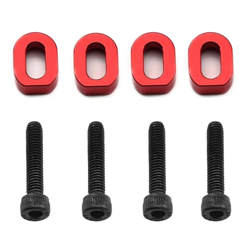 RC Autoteile Für Traxxas 1/5 Für X-MAXX 6S 8S 1/6 Für XRT RC-Auto-Upgrade-Zubehör 4-teiliges Metall-Motorhalterungs-Unterlegscheiben 7759 7759R(Red) von XAQRYQO