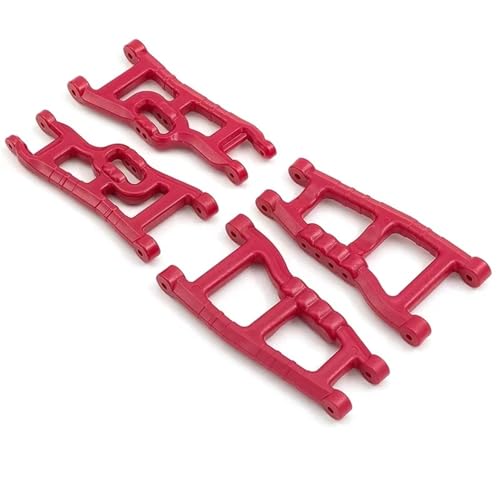 RC Autoteile Für Traxxas Für Slash 2WD Für VXL Für Nitro Für Für Rustler 1/10 rc Cars Upgrades Teile Vorder- Und Hinterradaufhängungsarm-Set(Red) von XAQRYQO