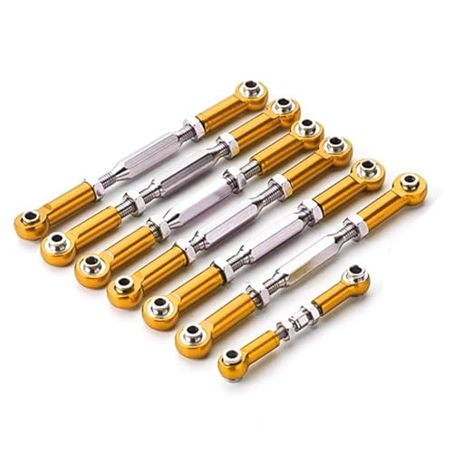 RC-Links-Gestänge Für TRAXXAS Für Slash 4x4 2wd 1/10 RC Crawler Car RC-Upgrade-Teile 7-teilige Verbindungsstangen-verstellbare Lenkgestänge-Sets(Yellow) von XAQRYQO