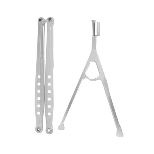 RC-Links-Gestänge Pour AXIAL Pour SCX10 Barre De Support Trigon Et Lien Suspension Inférieur Arrière En Alliage D'aluminium, Pièces RC 1/10, 3, 130mm(White) von XAQRYQO