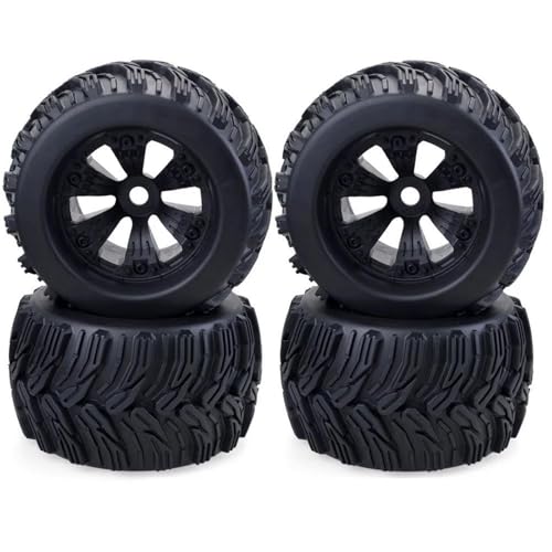RC Reifen Für ARRMA Für Traxxas 4PCS 1/8 Räder Reifen 170mm 165mm Rad 17mm Sechskantnabe Gummischwamm Für RC Auto LKW Buggy(170 * 92) von XAQRYQO