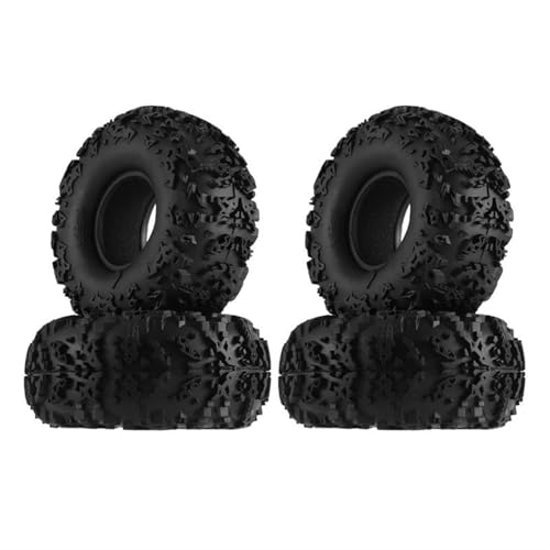 RC Reifen Für Axial Für SCX10 Für Wraith Für Capra RR10 Für Traxxas TRX4 4PCS 142mm 2, Zoll Gummireifen Für 1/10 RC Crawler Autoteile von XAQRYQO