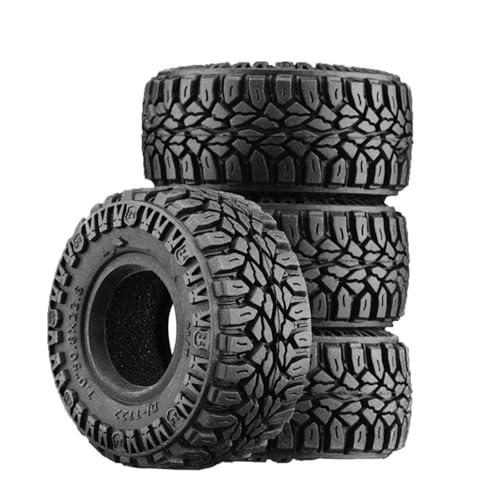 RC Reifen Für Axial Für SCX24 AX24 Für Traxxas TRX4M 4 Stück 50,8 Mm 1,0 Zoll Superweiches Gummirad-Reifenteil Für 1/18 1/24 RC Crawler Car von XAQRYQO
