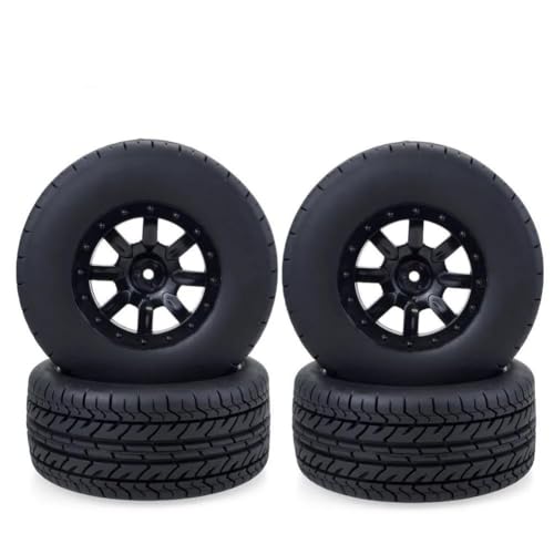 RC Reifen Für Redcat Für HSP Für HPI Für Traxxas Für Losi 4 Stück 1:10 115 Mm RC-Autos LKW 110 Short Course Truck Felge Und Reifen(B) von XAQRYQO