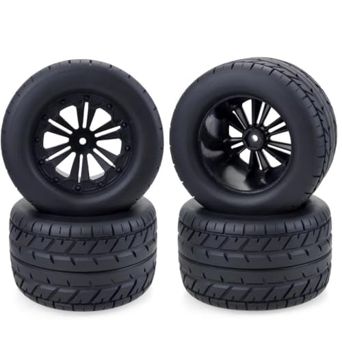 RC Reifen Für Redcat Für HSP Für HPI Für Traxxas Für Losi 4 Stück 1:10 115 Mm RC-Autos LKW 110 Short Course Truck Felge Und Reifen(D) von XAQRYQO