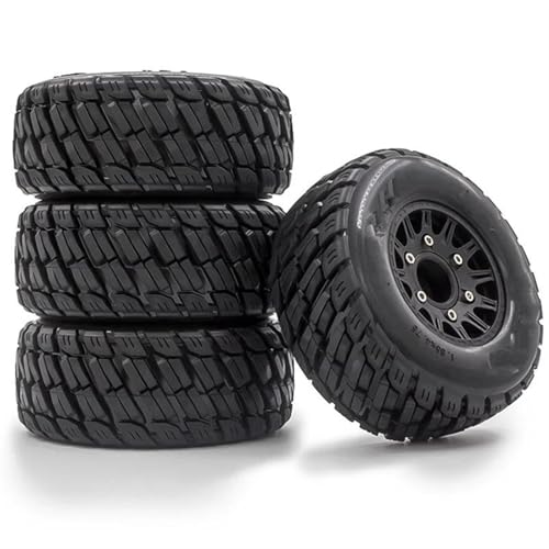 RC Reifen Für Traxxas Für Arrma Für Tamiya Für HPI Für Kyosho rc Cars 4 Stück 1/8 1/10 Short Course Truck Reifen Rad 12 & 14 & 17 Mm Sechskant von XAQRYQO