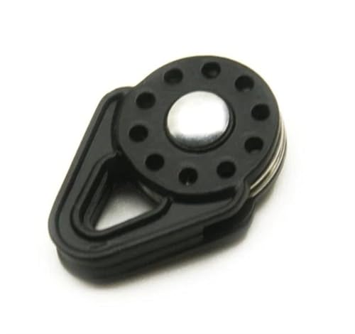 RC Teile Für Axial Für SCX10 90046 Für TRX-4 D90 Für Tamiya 1/10 Metallsimulation Windenriemenscheibe Umlenkrolle RC Crawler Auto LKW Modell Upgrade Teile(Black) von XAQRYQO
