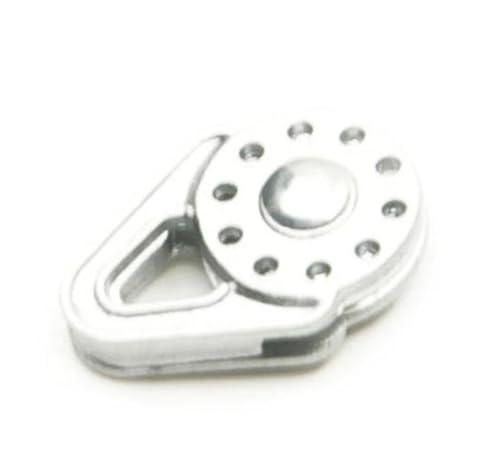 RC Teile Für Axial Für SCX10 90046 Für TRX-4 D90 Für Tamiya 1/10 Metallsimulation Windenriemenscheibe Umlenkrolle RC Crawler Auto LKW Modell Upgrade Teile(Silver) von XAQRYQO