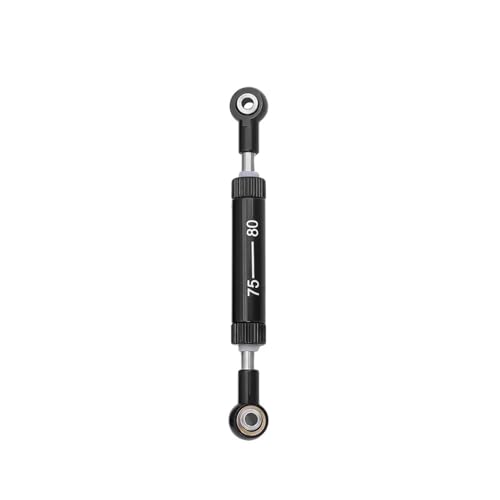 RC Teile Für Axial Für SCX10 D90 90046 Für Tamiya CC02 Für HSP Für TRX4 1/10 Einstellbare 75-100mm Lenkstange Panhardstab Servogestänge RC Crawler Teile(Black,75-80mm) von XAQRYQO