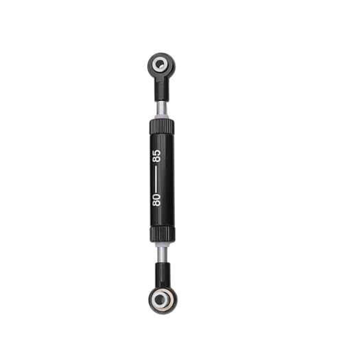 RC Teile Für Axial Für SCX10 D90 90046 Für Tamiya CC02 Für HSP Für TRX4 1/10 Einstellbare 75-100mm Lenkstange Panhardstab Servogestänge RC Crawler Teile(Black,80-85mm) von XAQRYQO