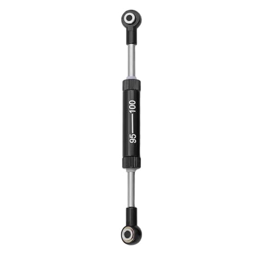 RC Teile Für Axial Für SCX10 D90 90046 Für Tamiya CC02 Für HSP Für TRX4 1/10 Einstellbare 75-100mm Lenkstange Panhardstab Servogestänge RC Crawler Teile(Black,95-100mm) von XAQRYQO