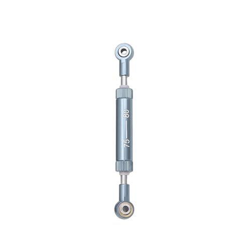 RC Teile Für Axial Für SCX10 D90 90046 Für Tamiya CC02 Für HSP Für TRX4 1/10 Einstellbare 75-100mm Lenkstange Panhardstab Servogestänge RC Crawler Teile(Gray,75-80mm) von XAQRYQO