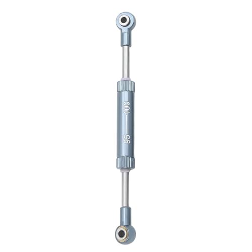 RC Teile Für Axial Für SCX10 D90 90046 Für Tamiya CC02 Für HSP Für TRX4 1/10 Einstellbare 75-100mm Lenkstange Panhardstab Servogestänge RC Crawler Teile(Gray,95-100mm) von XAQRYQO
