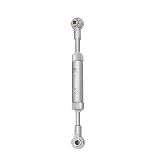 RC Teile Für Axial Für SCX10 D90 90046 Für Tamiya CC02 Für HSP Für TRX4 1/10 Einstellbare 75-100mm Lenkstange Panhardstab Servogestänge RC Crawler Teile(Silver,85-90mm) von XAQRYQO