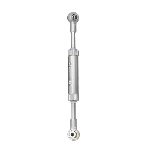 RC Teile Für Axial Für SCX10 D90 90046 Für Tamiya CC02 Für HSP Für TRX4 1/10 Einstellbare 75-100mm Lenkstange Panhardstab Servogestänge RC Crawler Teile(Silver,90-95mm) von XAQRYQO
