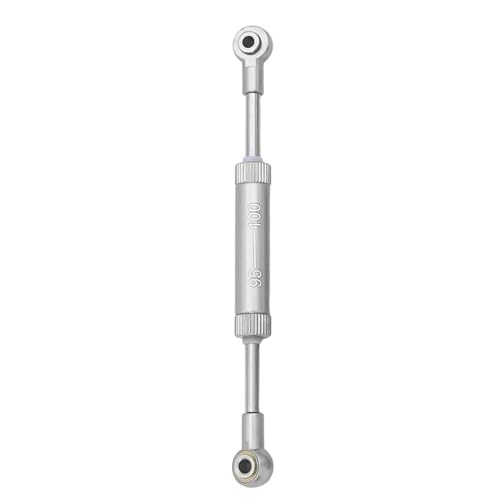 RC Teile Für Axial Für SCX10 D90 90046 Für Tamiya CC02 Für HSP Für TRX4 1/10 Einstellbare 75-100mm Lenkstange Panhardstab Servogestänge RC Crawler Teile(Silver,95-100mm) von XAQRYQO