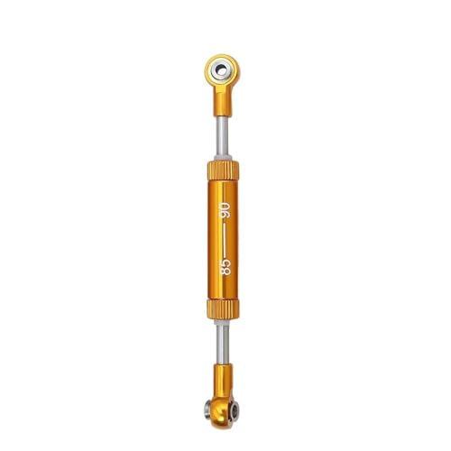 RC Teile Für Axial Für SCX10 D90 90046 Für Tamiya CC02 Für HSP Für TRX4 1/10 Einstellbare 75-100mm Lenkstange Panhardstab Servogestänge RC Crawler Teile(Yellow,85-90mm) von XAQRYQO