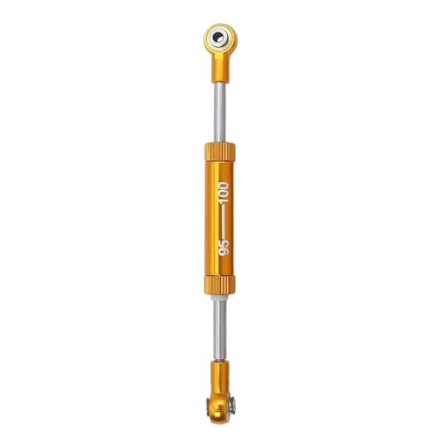 RC Teile Für Axial Für SCX10 D90 90046 Für Tamiya CC02 Für HSP Für TRX4 1/10 Einstellbare 75-100mm Lenkstange Panhardstab Servogestänge RC Crawler Teile(Yellow,95-100mm) von XAQRYQO