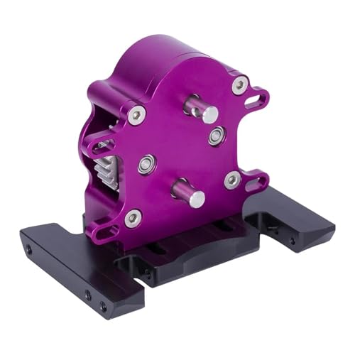RC Teile Für Axial Für SCX10 Für Capra PRO 1/10 RC Crawler Dual Transmission Getriebe Mit Stahl Getriebe Für LCG Getriebe Upgrade Rc Auto Modifikation Teile(Purple) von XAQRYQO